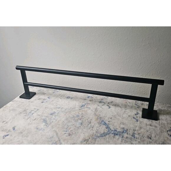 KOKOSIRI Bath Towel Rack with Double Towel Bars Bathroom Towel Shelf 24 Inches - Picture 2 of 5